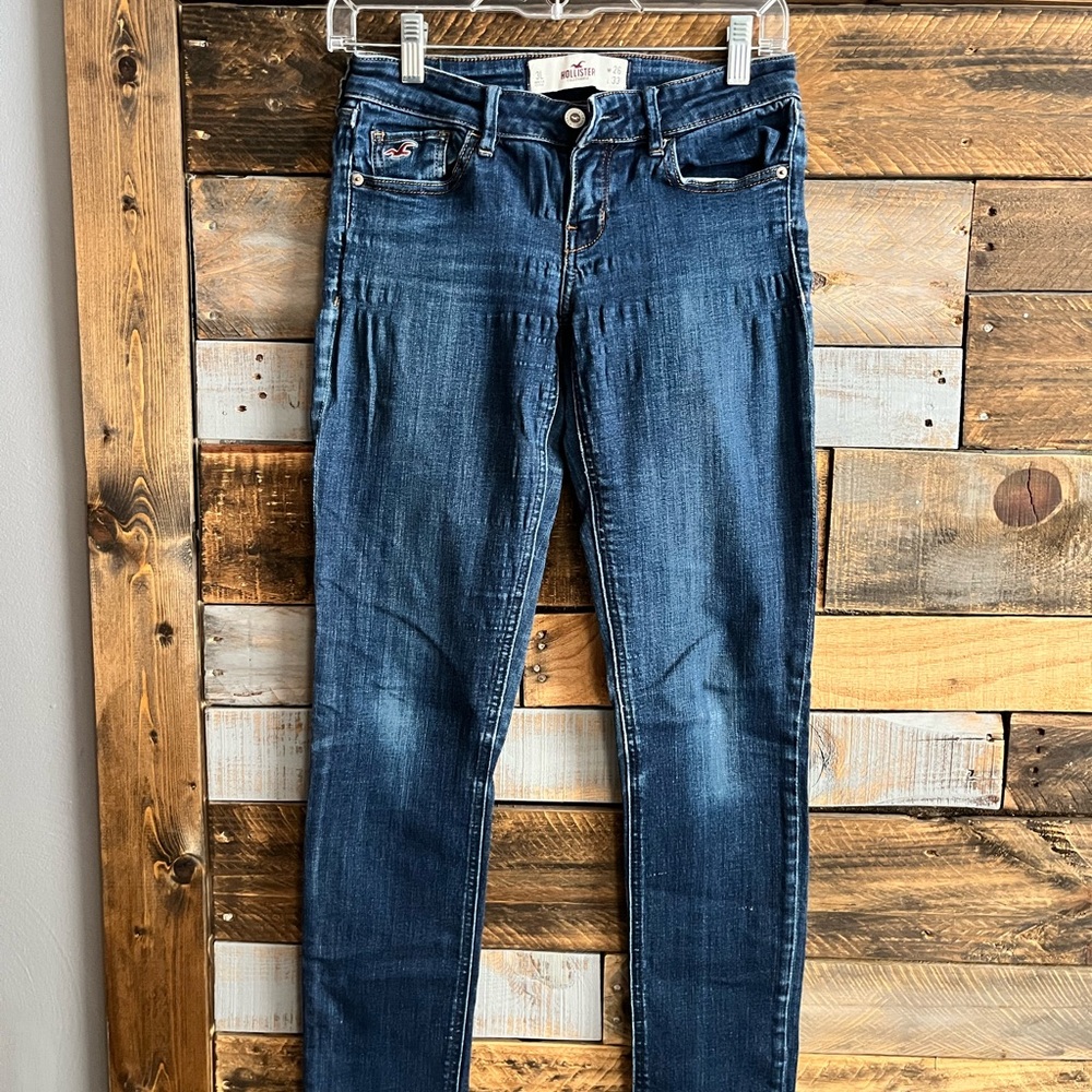 Hollister Dark Blue Skinny Jeans low rise 3L